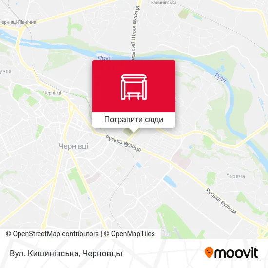 Карта Вул. Кишинівська