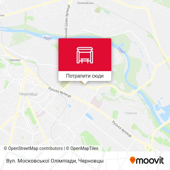 Карта Вул. Московської Олімпіади