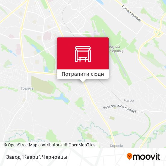 Карта Завод "Кварц"