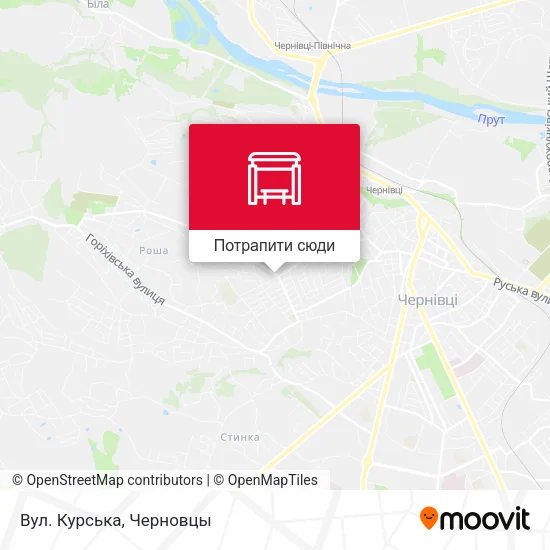 Карта Вул. Курська