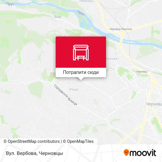 Карта Вул. Вербова