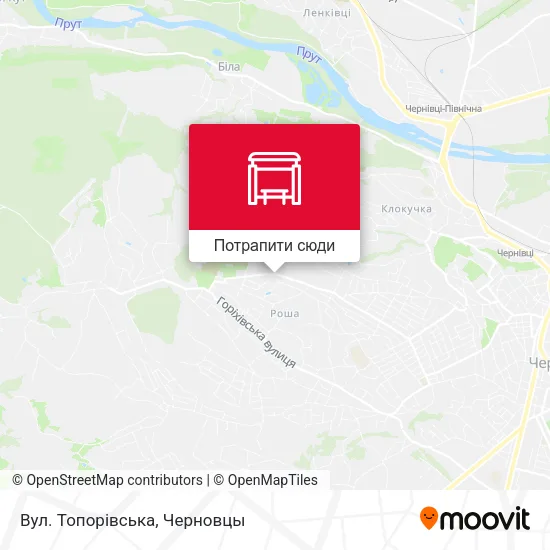 Карта Вул. Топорівська