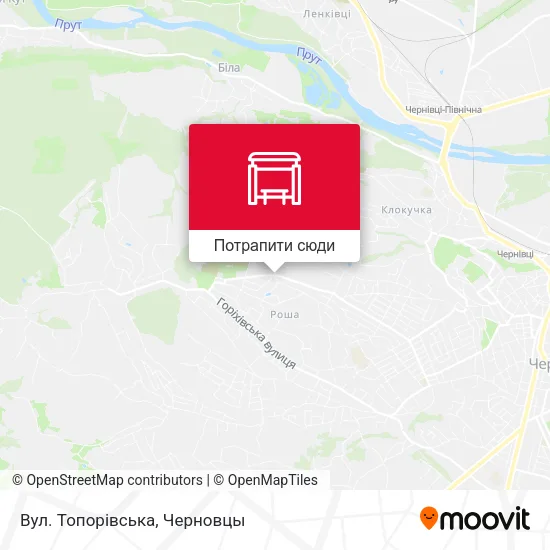 Карта Вул. Топорівська