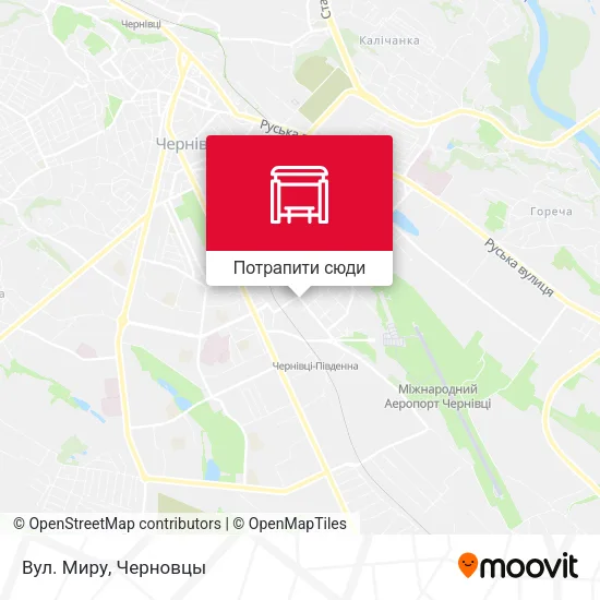 Карта Вул. Миру