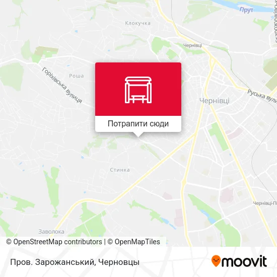 Карта Пров. Зарожанський