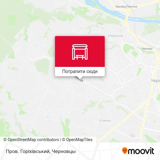 Карта Пров. Горіхівський