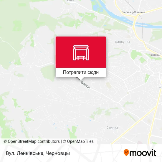 Карта Вул. Ленківська