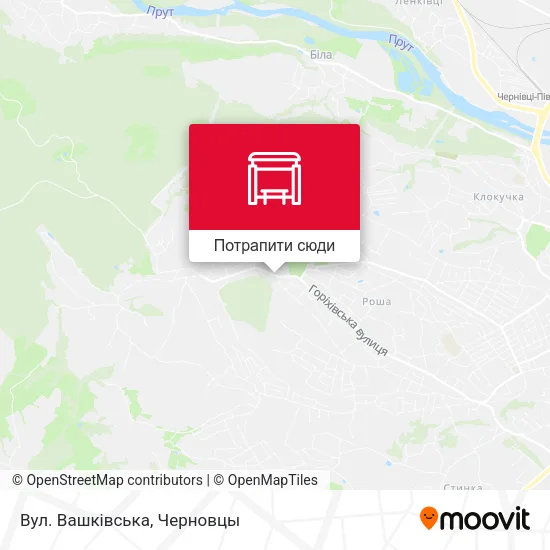Карта Вул. Вашківська