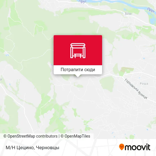 Карта М/Н Цецино