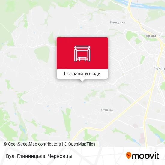 Карта Вул. Глинницька