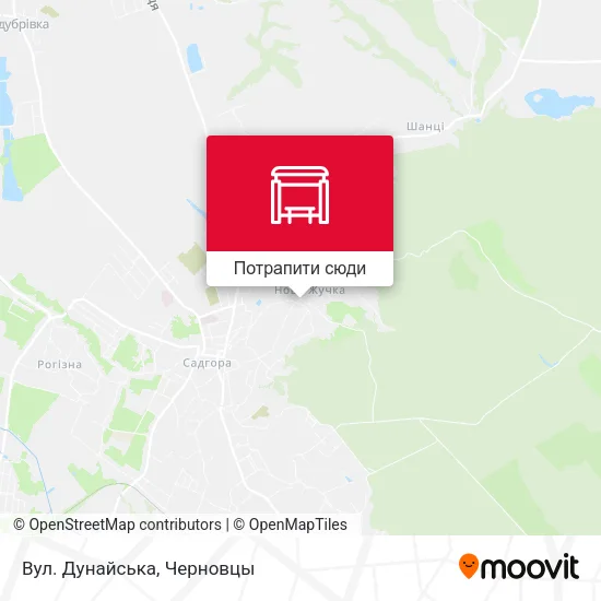 Карта Вул. Дунайська