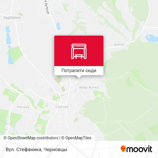 Карта Вул. Стефаника