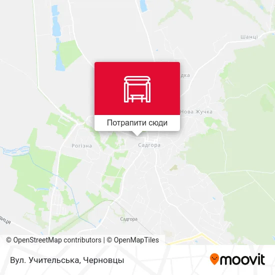 Карта Вул. Учительська