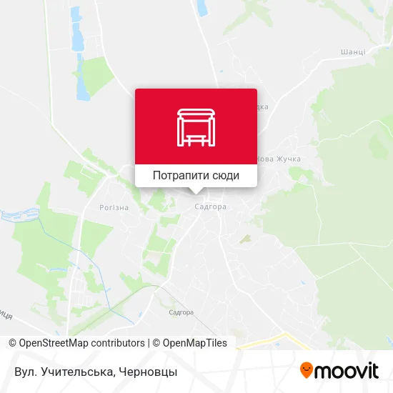 Карта Вул. Учительська