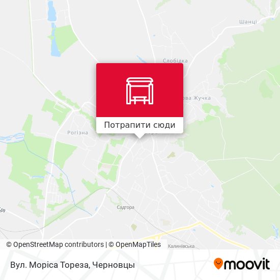 Карта Вул. Моріса Тореза