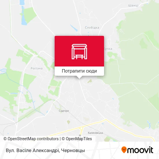 Карта Вул. Васіле Александрі