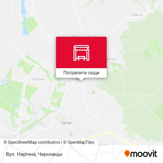 Карта Вул. Нарічна