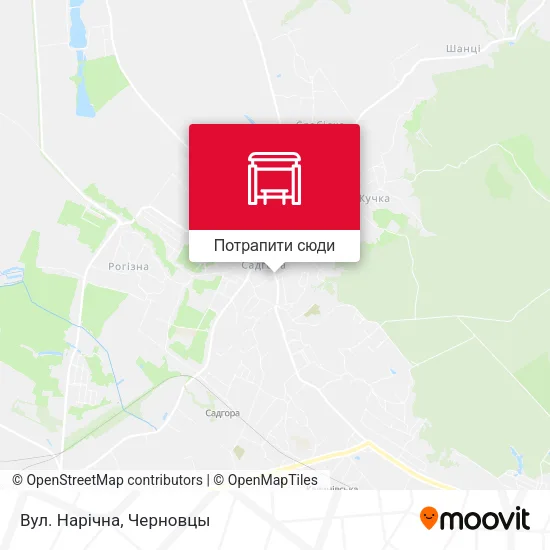 Карта Вул. Нарічна