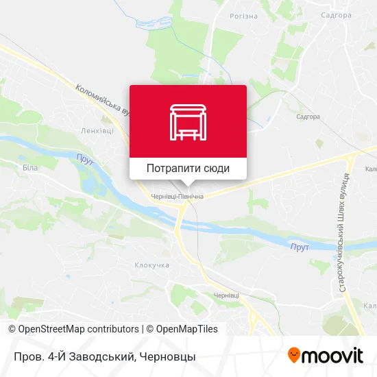 Карта Пров. 4-Й Заводський