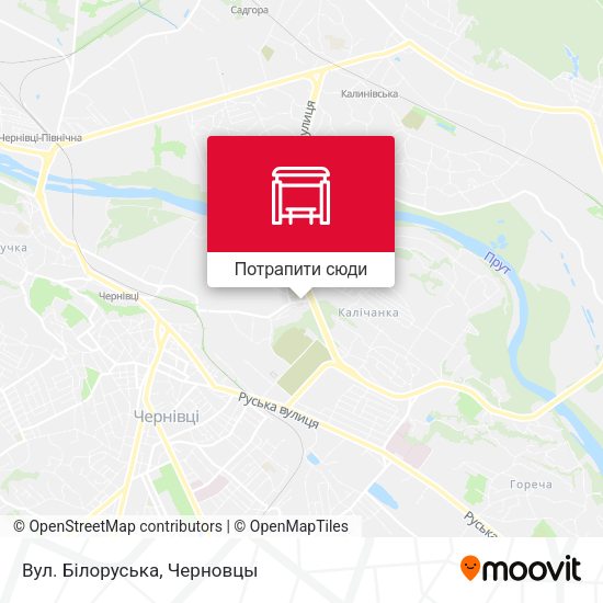 Карта Вул. Білоруська