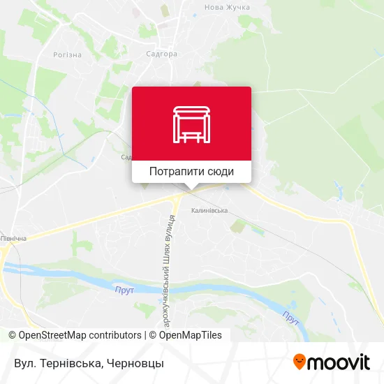 Карта Вул. Тернівська