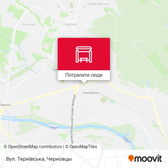 Карта Вул. Тернівська