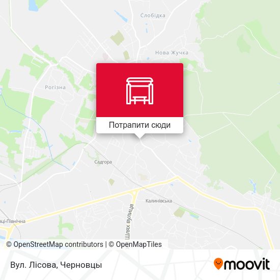 Карта Вул. Лісова