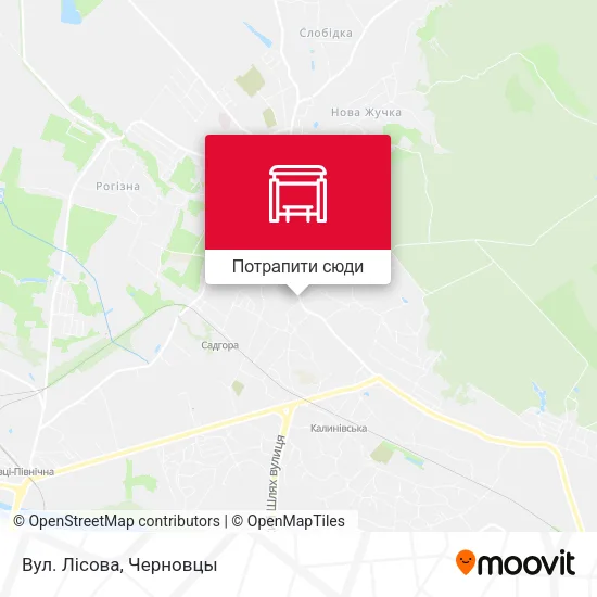 Карта Вул. Лісова