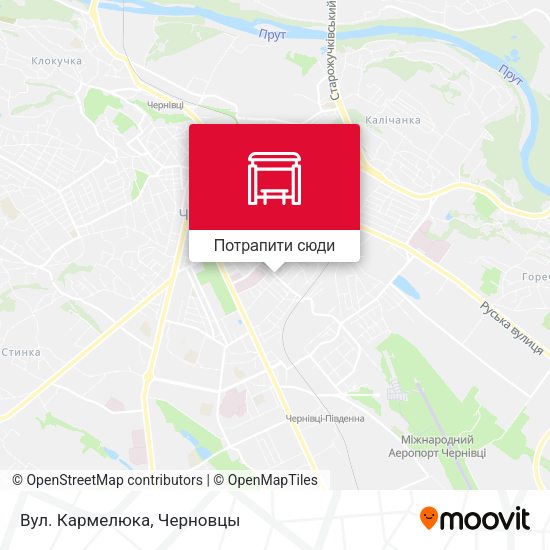 Карта Вул. Кармелюка