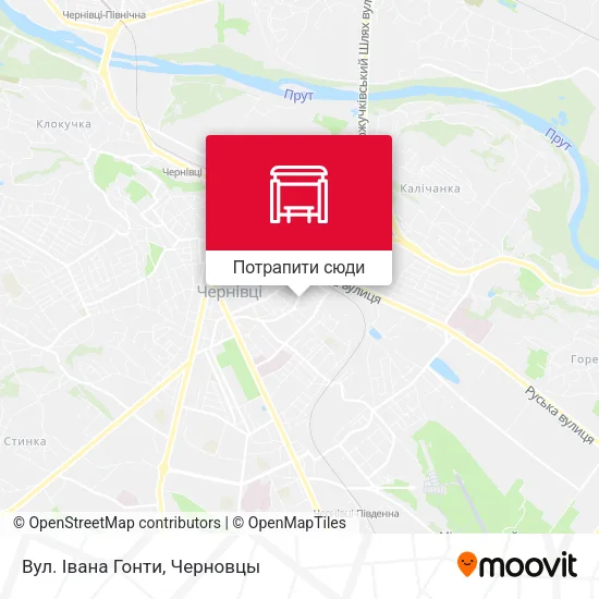 Карта Вул. Івана Гонти