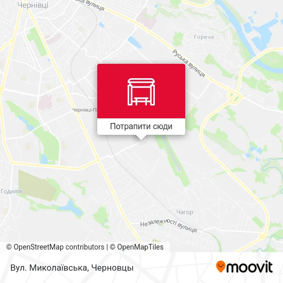 Карта Вул. Миколаївська