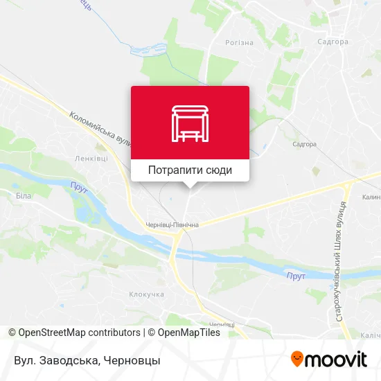 Карта Вул. Заводська