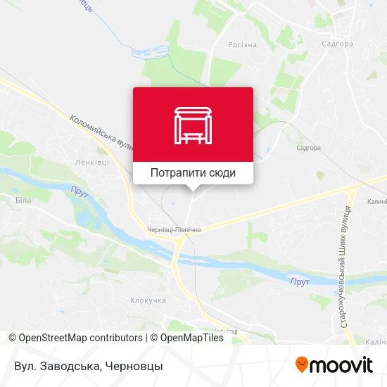 Карта Вул. Заводська