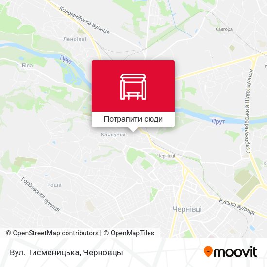 Карта Вул. Тисменицька