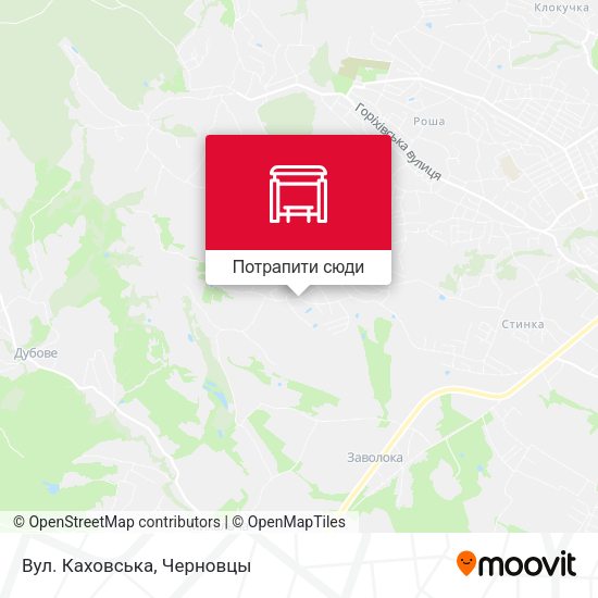 Карта Вул. Каховська