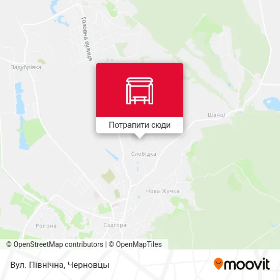 Карта Вул. Північна