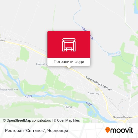 Карта Ресторан "Світанок"