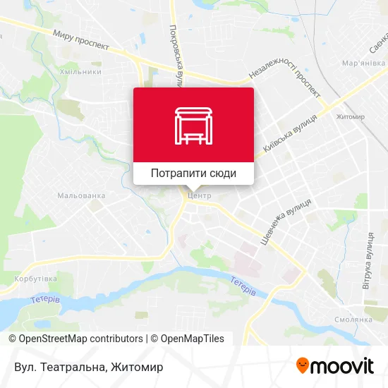 Карта Вул. Театральна