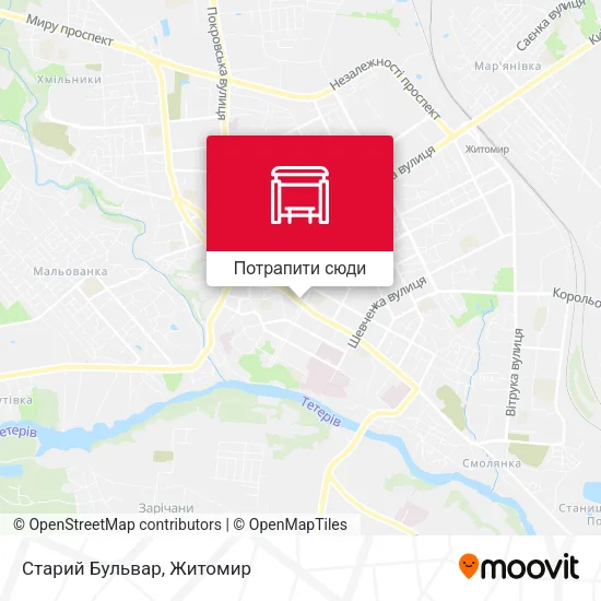 Карта Старий Бульвар