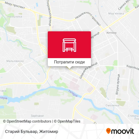 Карта Старий Бульвар