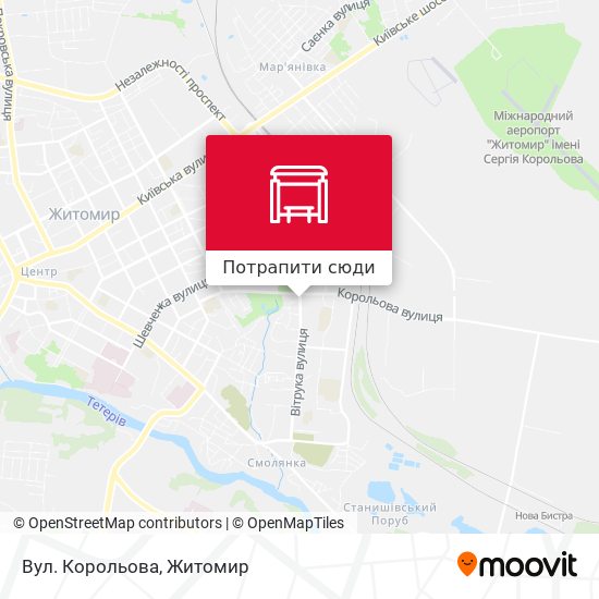 Карта Вул. Корольова