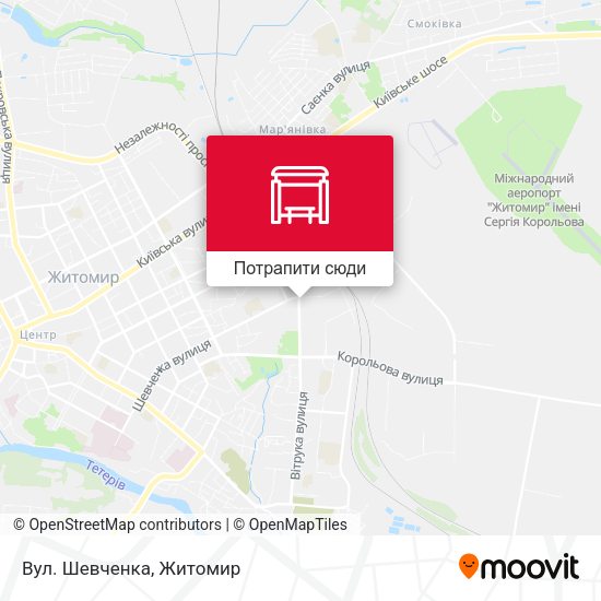 Карта Вул. Шевченка