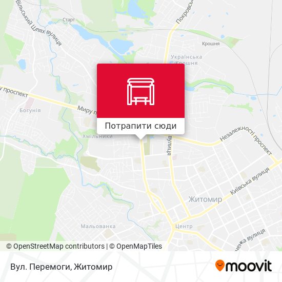 Карта Вул. Перемоги