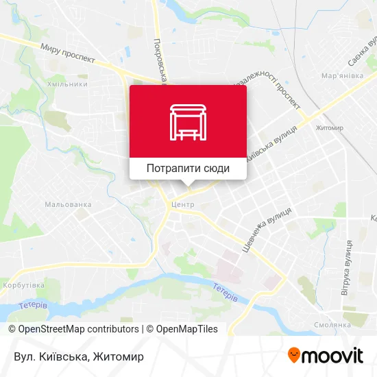 Карта Вул. Київська