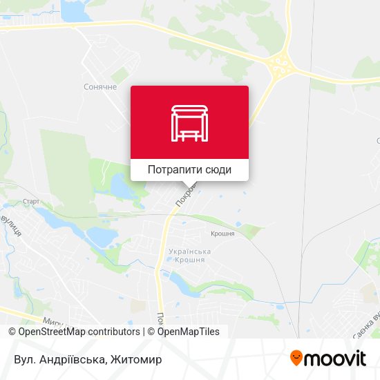 Карта Вул. Андріївська