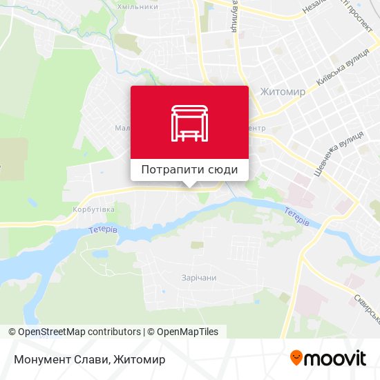 Карта Монумент Слави