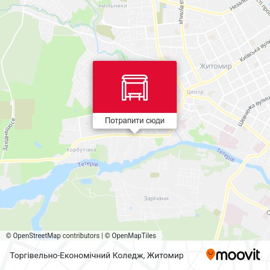 Карта Торгівельно-Економічний Коледж