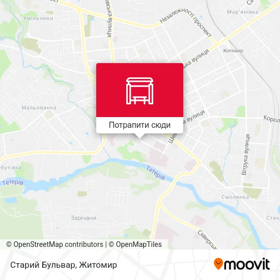 Карта Старий Бульвар