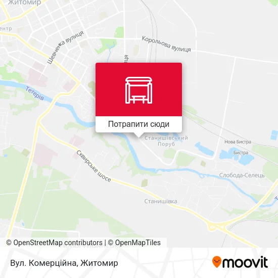 Карта Вул. Комерційна