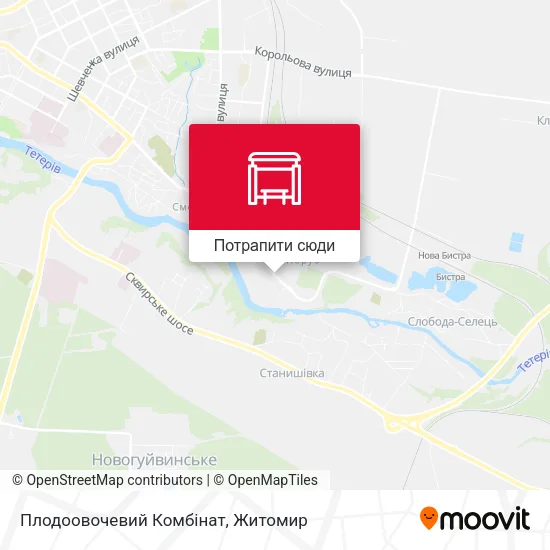 Карта Плодоовочевий Комбінат